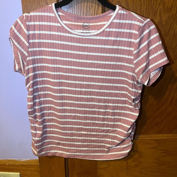 wonder nation Other - Wonder Nation Pink and White Striped Tee